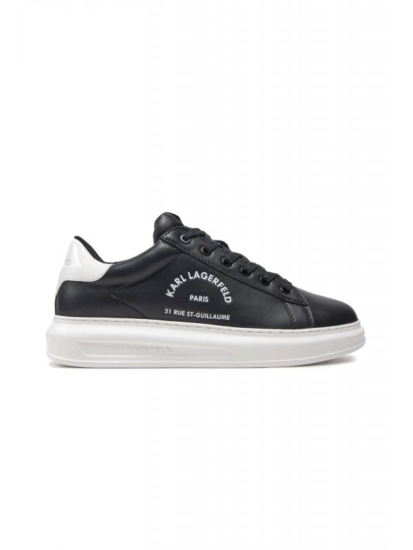 KARL LAGERFELD ΠΑΠΟΥΤΣΙΑ SNEAKERS KAPRI MENS MAISON KARL LACE ΜΑΥΡΟ-ΛΕΥΚΟ