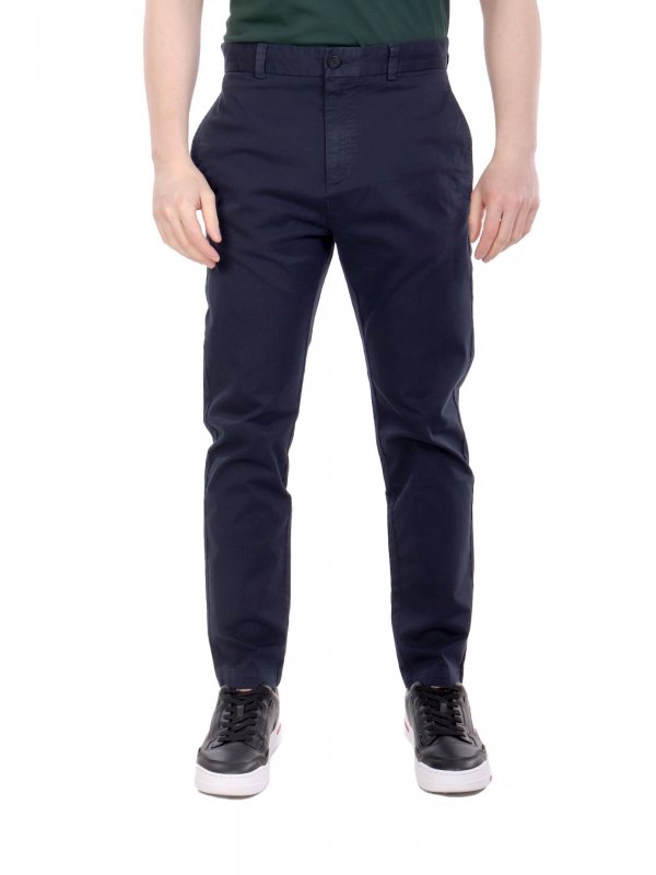 HUGO ΠΑΝΤΕΛΟΝΙ CHINO DAVID251D SLIM FIT ΣΚΟΥΡΟ ΜΠΛΕ