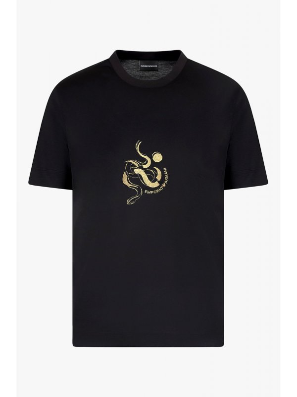 Emporio Armani スパンコールTシャツ M エンポリオアルマーニ