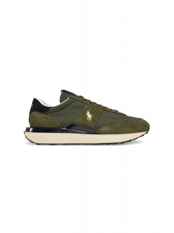 RALPH LAUREN ΠΑΠΟΥΤΣΙΑ SNEAKERS TRAIN89 PP-SKLTL ΧΑΚΙ
