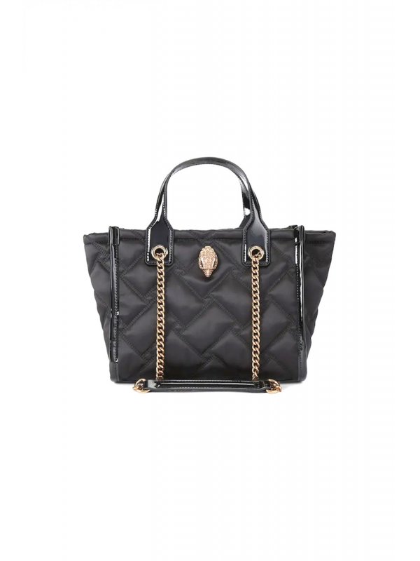 KURT GEIGER ΤΣΑΝΤΑ XEIΡΟΣ/ΩΜΟΥ HOXTON SM SHOPPER AΛΥΣΙΔΑ ΚΑΠΙΤΟΝΕ LOGO ΜΑΥΡΟ