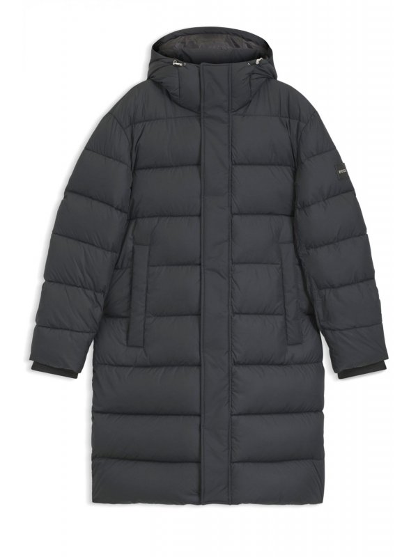 BOSS ΜΠΟΥΦΑΝ PUFFER H-CENUTO HOODIE ΜΑΥΡΟ