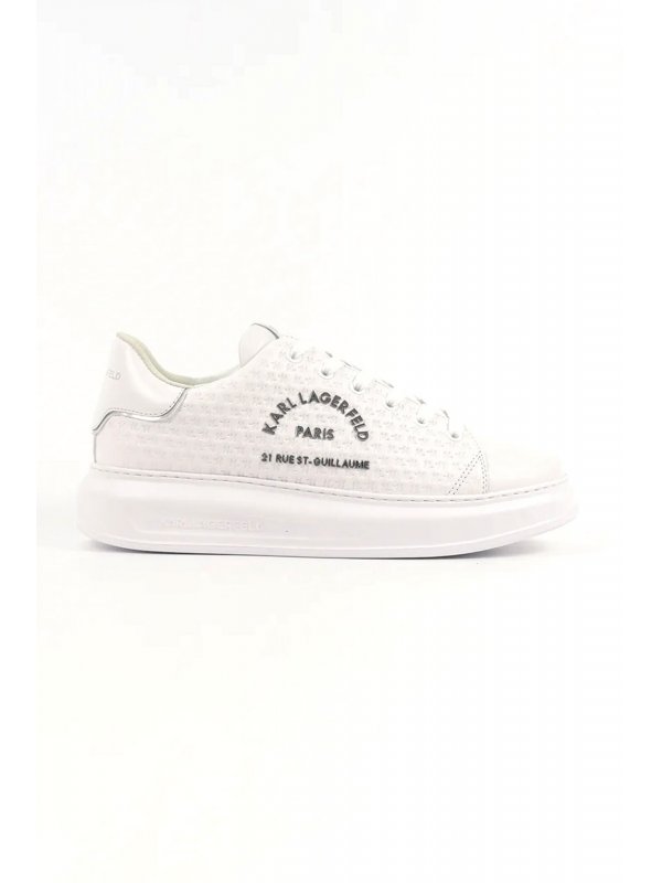KARL LAGERFELD ΠΑΠΟΥΤΣΙΑ SNEAKERS KAPRI KL MONOGRAM LO ΛΕΥΚΟ