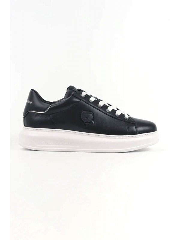 KARL LAGERFELD ΠΑΠΟΥΤΣΙΑ SNEAKERS KAPRI NFT RELIEF LO ΜΑΥΡΟ
