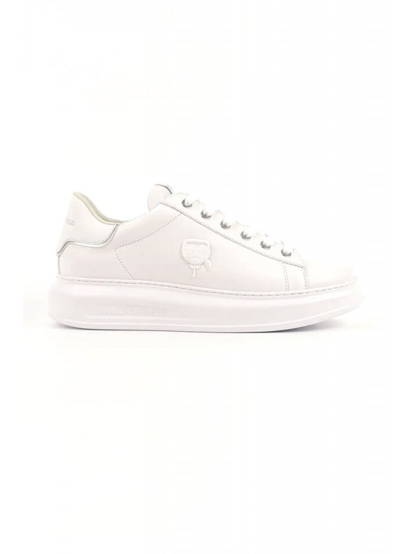 KARL LAGERFELD ΠΑΠΟΥΤΣΙΑ SNEAKERS KAPRI NFT RELIEF LO ΛΕΥΚΟ