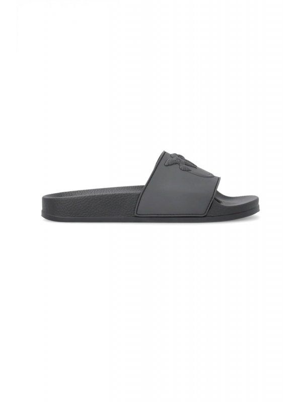 PINKO ΠΑΝΤΟΦΛΕΣ DILLY 01 - SLIPPER RUBBERIZED ΜΑΥΡΟ