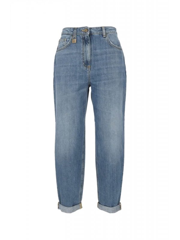ELISABETTA FRANCHI ΠΑΝΤEΛΟΝΙ JEANS ΜΠΛΕ