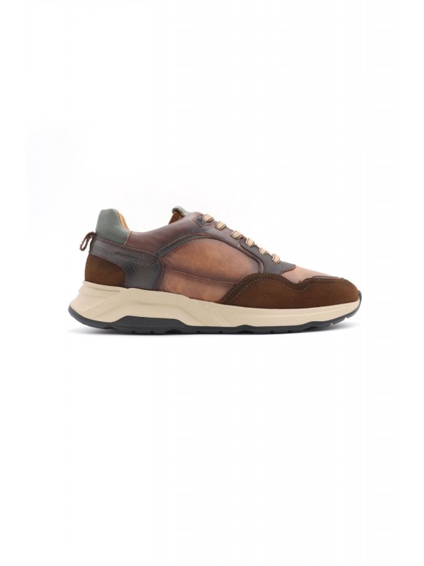 AMBITIOUS ΠΑΠΟΥΤΣΙΑ SNEAKERS RIDER ΚΑΦΕ