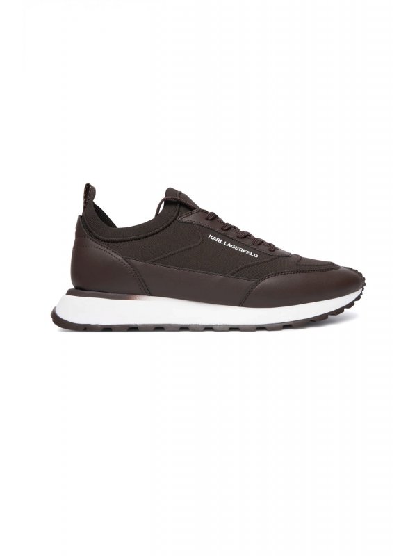 KARL LAGERFELD ΠΑΠΟΥΤΣΙΑ SNEAKERS KAIRO Overlay Lo Lace ΚΑΦΕ