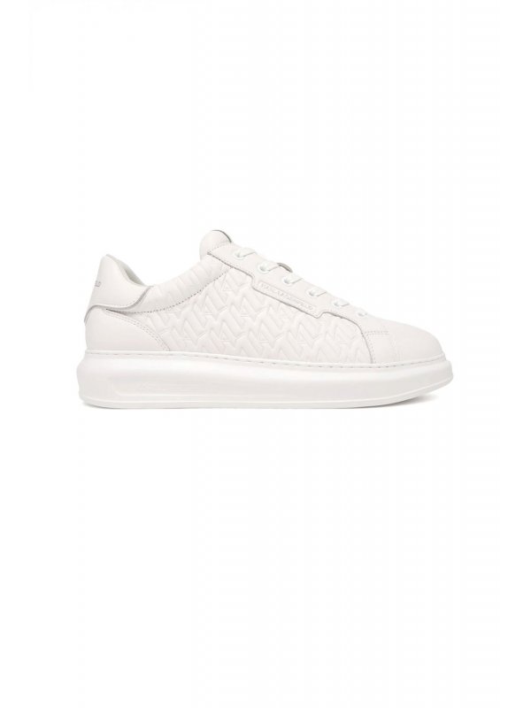 KARL LAGERFELD ΠΑΠΟΥΤΣΙΑ SNEAKERS KAPRI MENS Monogram Rpt Lo ΛΕΥΚΟ
