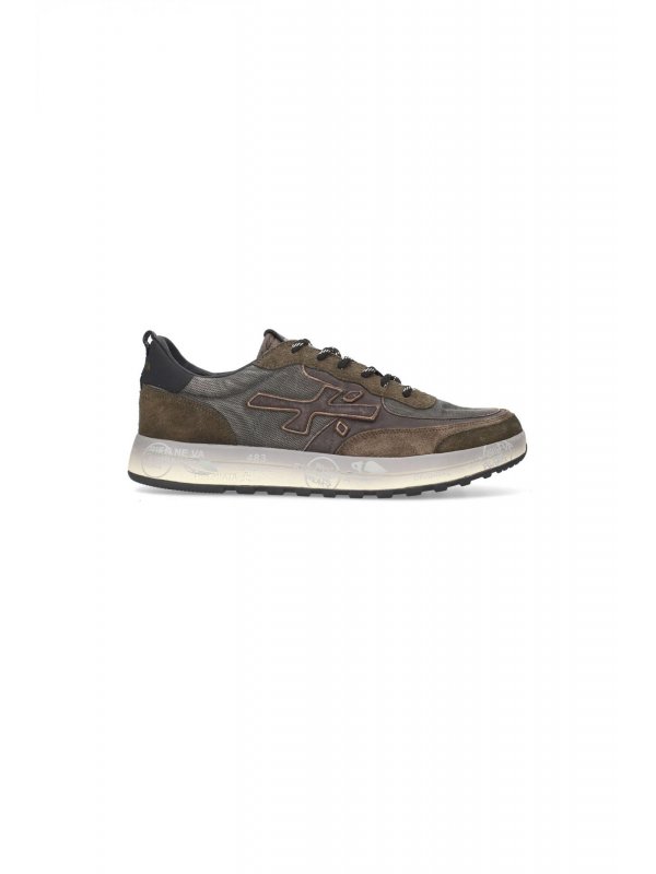 PREMIATA ΠΑΠΟΥΤΣΙΑ SNEAKERS ΑΝΔΡΙΚΑ NOUS ΠΡΑΣΙΝΟ-ΚΑΦΕ