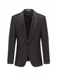 BOSS  BOSS ΣΑΚΑΚΙ ΚΟΥΣΤΟΥΜΙΟΥ SMOKIN SUPER 120 REGULAR FIT H-JECKSON-TUX-S-B1 ΜΑΥΡΟ