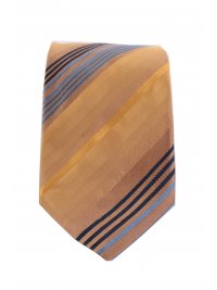 BOSS  BOSS TIE 9CM MUSTARD STRIPE