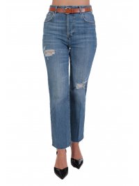 NINE-IN-THE-MORNING ΠΑΝΤΕΛΟΝΙ JEANS SKINNY ΚΕΡΩΜΕΝΟ ΠΛΥΣΙΜΟ ΜΠΛΕ - Image 5