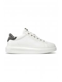 KARL LAGERFELD KARL LAGERFELD ΠΑΠΟΥΤΣΙΑ SNEAKERS KAPRI MENS RIVET KOUNTER ΤΡΟΥΚΣ LOGO ΛΕΥΚΟ