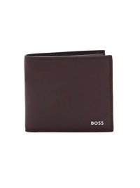 BOSS  BOSS ΠΟΡΤΟΦΟΛΙ ZAIR S 4CC COIN ΜΠΟΡΝΤΩ