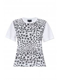 EMPORIO ARMANI EMPORIO ARMANI T-SHIRT ΤΥΠΩΜΑ ΑΣΤΕΡΙΑ ΜΑΥΡΟ/ΛΕΥΚΟ