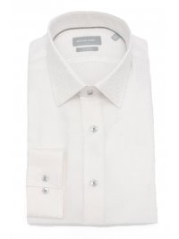 MICHAEL KORS MICHAEL KORS ΠΟΥΚΑΜΙΣΟ ALLOVER LOGO SLIM FIT ΛΕΥΚΟ