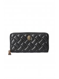 KURT GEIGER KURT GEIGER ΠΟΡΤΟΦΟΛΙ Κ ZIP AROUND WALLET EAGLE ΚΑΠΙΤΟΝΕ LOGO ΜΑΥΡΟ