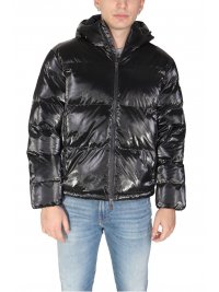 ARMANI 7 ARMANI 7 ΜΠΟΥΦΑΝ ΦΟΥΣΚΩΤΟ HOODIE LOGO ΜΑΥΡΟ