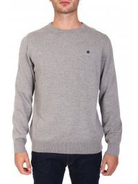 DORS DORS ΠΛΕΚΤΟ CREWNECK LOGO ΑΧΟΙΧΤΟ ΓΚΡΙ