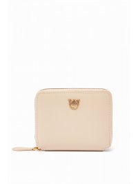 PINKO PINKO ΠΟΡΤΟΦΟΛΙ TAYLOR ZIP AROUND VITELLO SETA ΜΠΕΖ