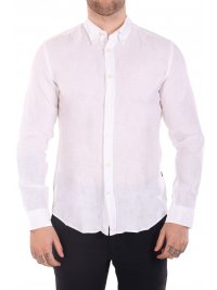 BOSS  BOSS ΠΟΥΚΑΜΙΣΟ BUTTON DOWN ΛΙΝΟ SLIM FIT H-ROAN-BD-E-C1-243 ΛΕΥΚΟ