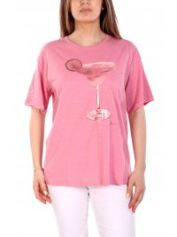 BOSS  BOSS T-SHIRT C_EBAND_4 LOGO ΡΟΖ