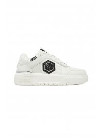 PHILIPP PLEIN PHILIPP PLEIN ΠΑΠΟΥΤΣΙΑ SNEAKERS SK8R PLEIN LOW LOGO ΛΕΥΚΟ