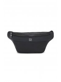 HUGO HUGO ΤΣΑΝΤΑΚΙ ΜΕΣΗΣ QUANTIC_N_BUMBAG LOGO ΜΕΤΑΛΛΙΚΟ ΜΑΥΡΟ