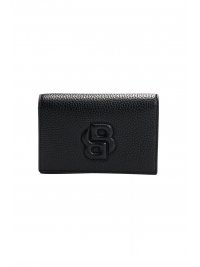 BOSS  BOSS ΠΟΡΤΟΦΟΛΙ ANETT NEW SM WALLET LOGO ΜΑΥΡΟ