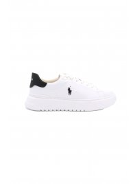 RALPH LAUREN RALPH LAUREN ΠΑΠΟΥΤΣΙΑ SNEAKERS COURT-SK-LTL ΛΕΥΚΟ-ΜΑΥΡΟ