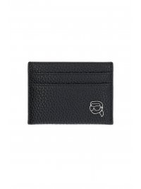 KARL LAGERFELD KARL LAGERFELD ΘΗΚΗ ΚΑΡΤΩΝ K/IKON OUTLINE ΜΑΥΡΟ