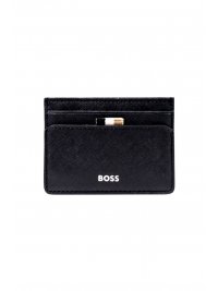 BOSS  BOSS ΘΗΚΗ ΚΑΡΤΩΝ ZAIR_CARD HOLDER N. ΜΑΥΡΟ