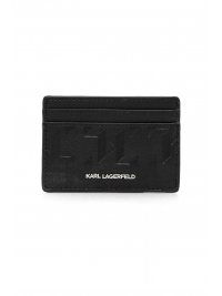KARL LAGERFELD KARL LAGERFELD ΘΗΚΗ ΚΑΡΤΩΝ K/LOOM ΜΑΥΡΟ