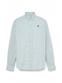TIMBERLAND TIMBERLAND ΠΟΥΚΑΜΙΣΟ BUTTON BOWN ΚΑΡΩ CΟMFORT STRETCH REGULAR FIT ΜΠΛΕ-ΛΕΥΚΟ-ΚΑΦΕ