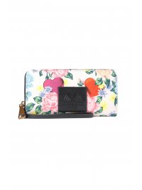 KURT GEIGER KURT GEIGER ΠΟΡΤΟΦΟΛΙ SOUTHBANK ZIP AROUND W ΦΛΟΡΑΛ LOGO ΜΑΥΡΟ