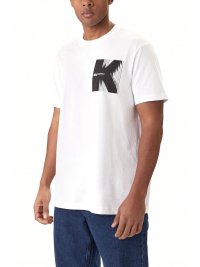KARL LAGERFELD JEANS KARL LAGERFELD JEANS T-SHIRT REGULAR FIT SS K LOGO TEE ΛΕΥΚΟ
