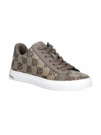 DKNY DKNY ΠΑΠΟΥΤΣΙΑ SNEAKERS LOW ARISELLE LACE UP S ALL OVER LOGO ΜΠΕΖ-ΚΑΦΕ
