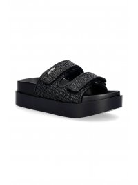 DKNY DKNY ΠΑΠΟΥΤΣΙΑ ΠΑΝΤΟΦΛΕΣ PIPER PLATFORM SAN LOGO ΜΑΥΡΟ
