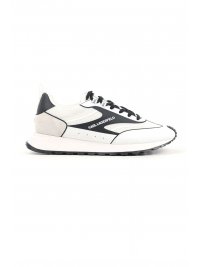 KARL LAGERFELD KARL LAGERFELD ΠΑΠΟΥΤΣΙΑ SNEAKERS KAIRO VINYL MIX LO ΛΕΥΚΟ-ΜΑΥΡΟ
