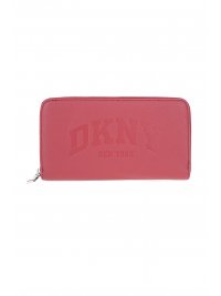 DKNY DKNY ΠΟΡΤΟΦΟΛΙ HADLEE LG ZIP AROUND LOGO ΚΟΚΚΙΝΟ