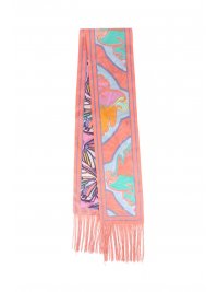 KURT GEIGER KURT GEIGER ΦΟΥΛΑΡI LG SQUARE SCARF LOGO ΡΟΖ/ΠΟΛΥΧΡΩΜΟ