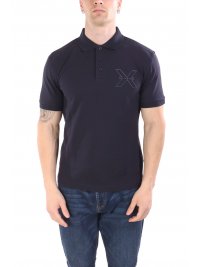 RICHMOND X  RICHMOND X POLO TACHILA REGULAR FIT LOGO ΜΠΛΕ