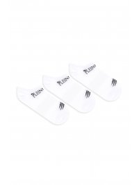 PLEIN SPORT PLEIN SPORT ΚΑΛΤΣΕΣ TRI-PACK SCRATCH LOGO ΛΕΥΚΟ