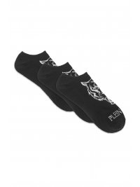 PLEIN SPORT PLEIN SPORT ΚΑΛΤΣΕΣ TRI-PACK TIGER LOGO ΜΑΥΡΟ