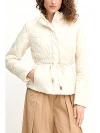 MICHAEL KORS MICHAEL KORS ΜΠΟΥΦΑΝ ANORAK ΛΑΣΤΙΧΟ ΜΕΣΗ ΤΣΕΠΕΣ ΜΕΤΑΛΛΙΚΟ LOGO ΕΚΡΟΥ