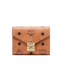 MCM MCM ΠΟΡΤΟΦΟΛΙ TRACY 3FOLD SML COGNAC VIS ΚΟΝΙΑΚ