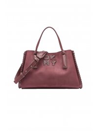 DKNY DKNY ΤΣΑΝΤΑ ΧΕΙΡΟΣ/CROSSBODY JOSIE SATCHEL LOGO ΜΠΟΡΝΤΟ
