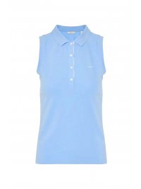 GANT GANT POLO ΑΜΑΝΙΚΟ PIQUE CONTRAST ΣΙΕΛ